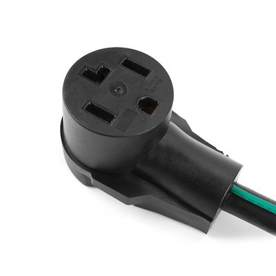 1 salida 1FT NEMA 10-30P a 14-30R adaptador de secador 30A 250V SJTW 10AWG 3C 3 puntas a 4 puntas adaptador de conexión de secador con alambre de tierra verde