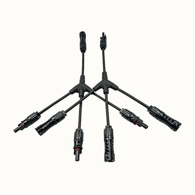 Cables solares fotovoltaicos y separadores de 1 a 3 con conector PV004 con protección UV