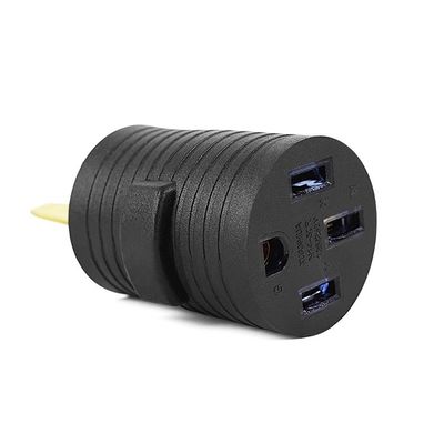 20A Corriente nominal NEMA 14-30P a 10-50R 30 Amp Enchufe masculino a 50 Amp Adaptador de receptáculo femenino para generador de soldador secador