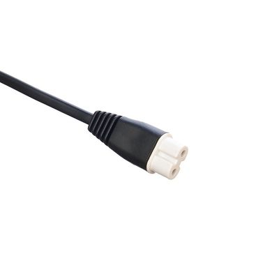 Conductor de cobre sin oxígeno con rosca desnuda Estándar europeo 2pin Eu Plug Cordón de alimentación Plug negro para electrodomésticos