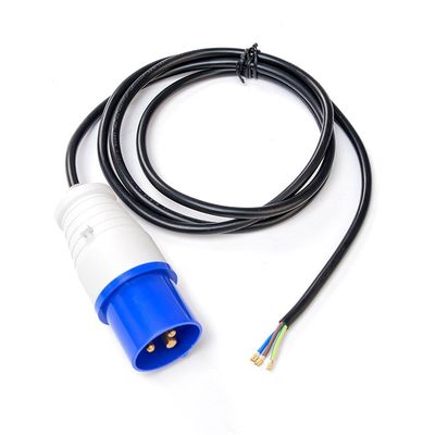 3M EU Cable de alimentación recableable 16A 3P IP44 Interiores y exteriores a prueba de polvo Cable de conexión industrial a prueba de agua H05VV-F 3X1.5MM VDE