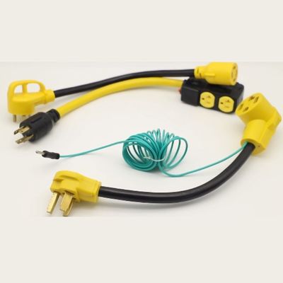 20A Nema 10-30P 14-50 6-50 6-30 14-30 P/R Cordón de adaptador de secador femenino 30/50 Amp STW 10-AWG enchufe de salida de servicio pesado Cordón de alimentación RV