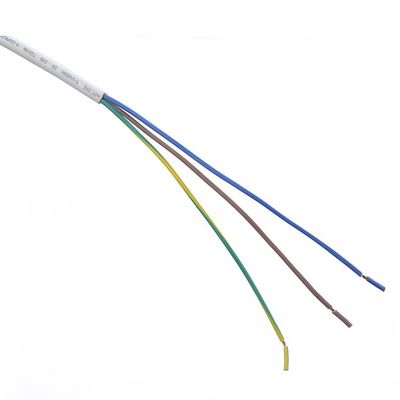 Material de chaqueta de PVC de extremo abierto Recableable de 3 puntas de cable de alimentación de CA para computadoras portátiles Extensión de plomo Reino Unido Personalizable 1,5 M de longitud