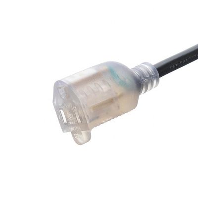 16/3 Indoor Outdoor Waterproof 3 Prong Flexblie SJTW Heavy Duty Cordón de extensión eléctrico personalizado con y con tacho estándar de EE.