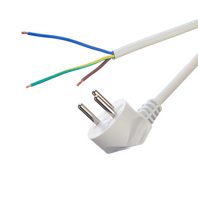 Euro estándar VDE cable de alimentación Cee7/7 enchufe con terminal despojado terminales 16A/250V H05vv-f PVC cable flexible comercial