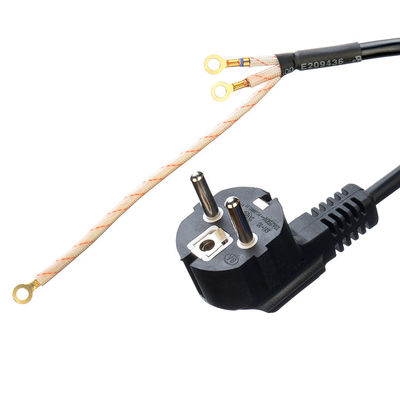 Euro estándar VDE cable de alimentación Cee7/7 enchufe con terminal despojado terminales 16A/250V H05vv-f PVC cable flexible comercial