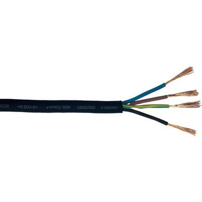 VDE de caucho estándar aislado flexible de 4 núcleos H05RN-F H05RR-F H07RN-F cable de alimentación para electrodomésticos longitud 100M/1rollo