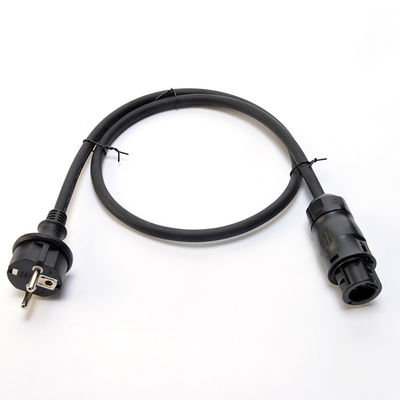 Adaptador de baja tensión Schuko Betteri Bc01 Cable de alimentación femenino y masculino Cable de células solares Cable de 5 metros Cable para el balcón del hogar Sistema solar