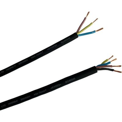 VDE de caucho estándar aislado flexible de 4 núcleos H05RN-F H05RR-F H07RN-F cable de alimentación para electrodomésticos longitud 100M/1rollo