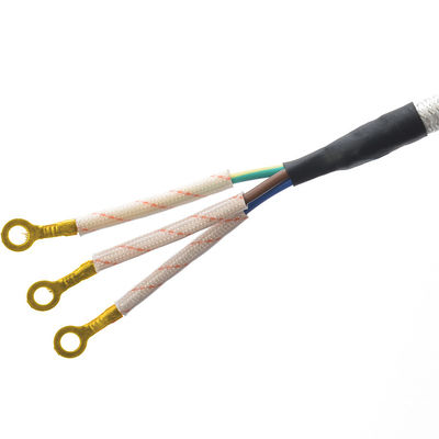 CEE 16A Cable eléctrico de hierro de algodón VDE Negro Blanco Ac Cordón de alimentación de vapor de electrodomésticos H03RT-F 3x42/0.15mm Tipo de extremo masculino