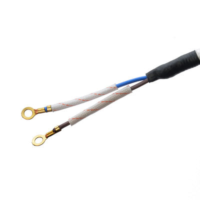 CEE 16A Cable eléctrico de hierro de algodón VDE Negro Blanco Ac Cordón de alimentación de vapor de electrodomésticos H03RT-F 3x42/0.15mm Tipo de extremo masculino