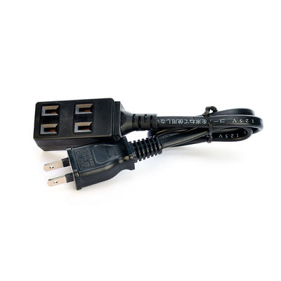 Los cables de extensión del cable de alimentación 2pin JET Plug con 3 enchufes para la manta eléctrica 125V Red N/A enchufe femenino JET 3 enchufe de camino