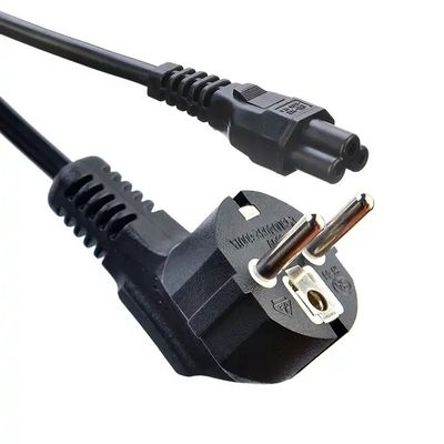 Material del conductor Cable de alimentación de 3 puntas de cobre enlatado 220 voltios 16a Eu Enchufe Cee7/7 Enchufe con cables de alimentación de terminal de acción Eu C5