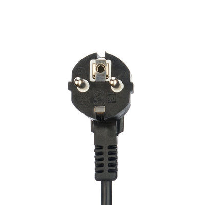 Material del conductor Cable de alimentación de 3 puntas de cobre enlatado 220 voltios 16a Eu Enchufe Cee7/7 Enchufe con cables de alimentación de terminal de acción Eu C5