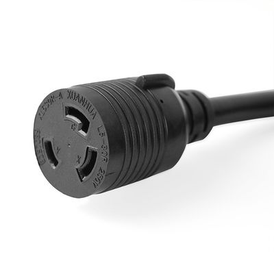 30Amp 7500 Watts 25FT L6-30P a L6-30R Cordón de energía del generador de carga pesada SJTW 10AWG 3 puntas conductor desnudo de la cuerda de la cuerda