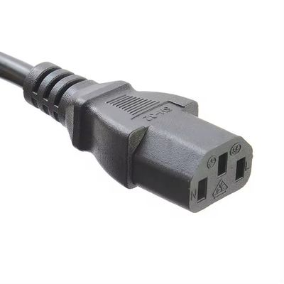 VDE Certificado Estándar de conexión de la UE Cee7/7 Euro Cordón de alimentación 1.5mm con C13 Adecuado para computadoras duraderas