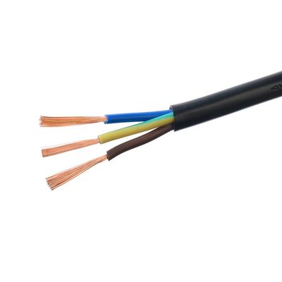 RVV 3 Núcleo 3X0.75mm2 Cable eléctrico negro para electrodomésticos Identificación del núcleo Azul/marrón/verde-amarillo