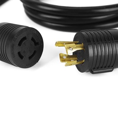 NEMA L14-20P/R de trabajo pesado Bloqueo Twist Lock 20 Amp 125/250V 4 Cordón de extensión de grado industrial de conexión a tierra para generador