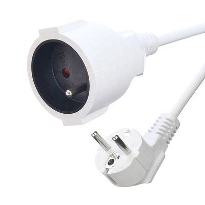 Correa KC Estándar 2 Cordón de extensión de protección de aislamiento de pines con cable de conexión a tierra Especificación H05VV-F/H05RN-F 3x0.75-1.5MM2