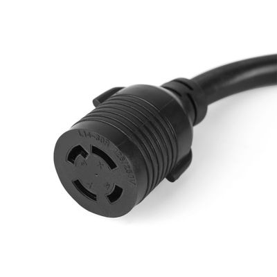Adaptador de 30 Amp 4 Prong a 3 Prong Lock 10 Gauge Cordón de soldador de energía Adaptador ETL Listado NEMA L14-30P Hombre a NEMA L6-30R Hembra