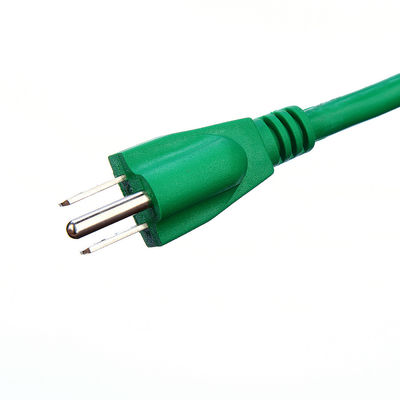 Cordón de alimentación de electrodomésticos ETL estándar de trabajo pesado Nema-15 enchufe enchufe a prueba de agua 3 pin conductor desnudo enchufe en cadena