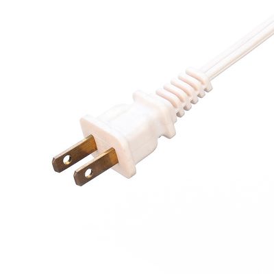 Cables de alimentación blancos Cables de extensión JET 2 pin Conector femenino 1.5M longitud Japón PSE estándar 2Pin impermeable para portátil