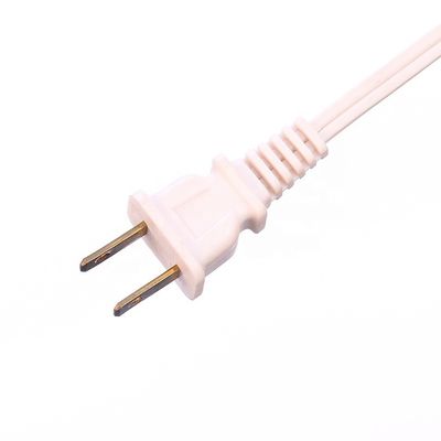 Cables de alimentación blancos Cables de extensión JET 2 pin Conector femenino 1.5M longitud Japón PSE estándar 2Pin impermeable para portátil