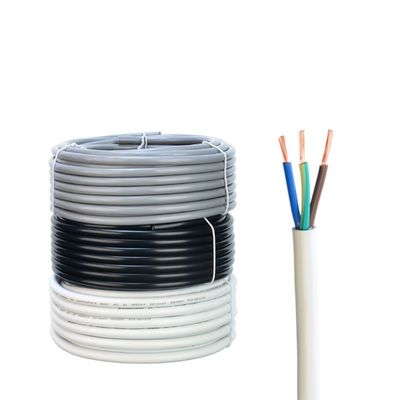 12 AWG Conductor de cobre sólido Thhn SJT chaqueta de PVC cable de energía eléctrica flexible y cables para aplicaciones de baja tensión