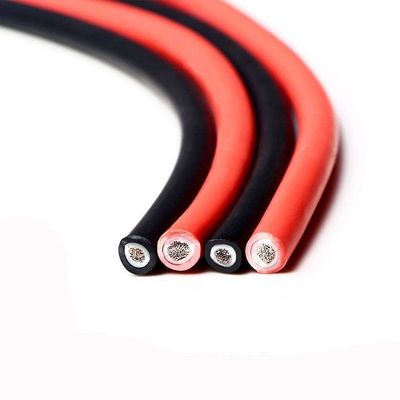 4 mm2 Cable solar de cobre aislante de doble o núcleo XLPO para sistemas fotovoltaicos en rojo o negro