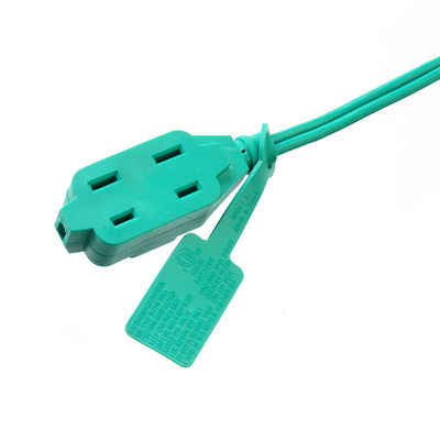 Cordón de extensión permanente con tipo de extremo masculino NEMA y conductor de cobre puro de 2 puntas