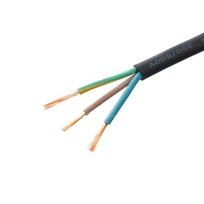 Baja tensión KC/ VDE Certificado H05rr f 3x0. 75 mm cuadrados Flexible cable de soldadura de alambre de caucho resistente al fuego
