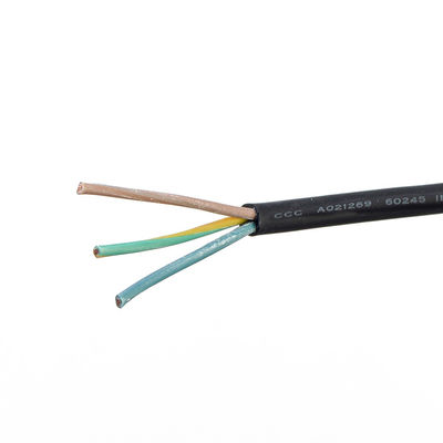 Baja tensión KC/ VDE Certificado H05rr f 3x0. 75 mm cuadrados Flexible cable de soldadura de alambre de caucho resistente al fuego