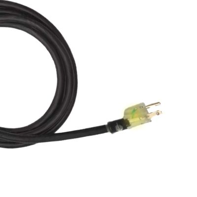 ETL Listado 16/3 SJTW 3-Wire A tierra 1 a 3 Cordón de extensión interior/exterior 15/25/50 FT para la luz de seguridad utilizando electrodomésticos