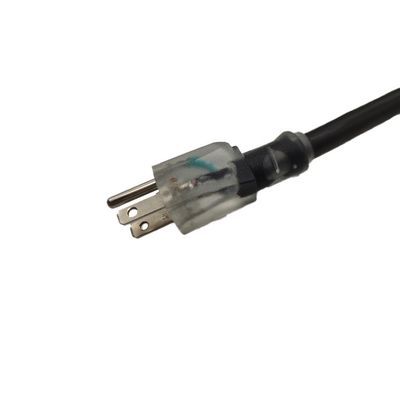 ETL Listado 16/3 SJTW 3-Wire A tierra 1 a 3 Cordón de extensión interior/exterior 15/25/50 FT para la luz de seguridad utilizando electrodomésticos