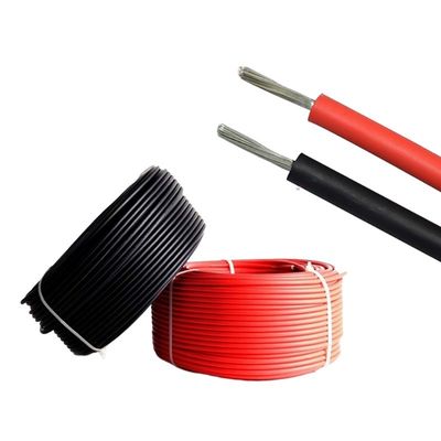 El cable solar de 1000 V H1z2z2-k 10 mm2 aprobado por la TUV con ensayo de contenido de halógenos EN60754-1/EN60754-2 y la aprobación de la TUV