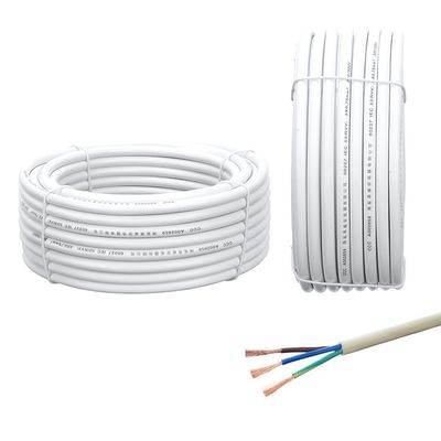 VDE estándares Cable Multicore H03vvh2 f 2x0 75mm2 para chaqueta de PVC Cable de control de aislamiento de PVC Firm Cable plano suave flexible