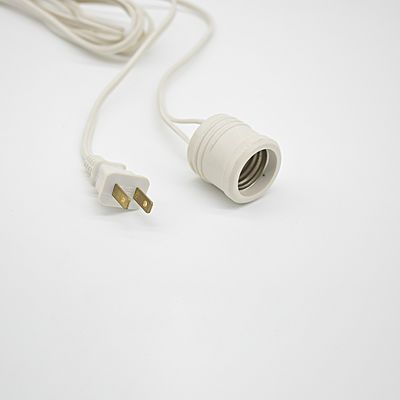Material del conductor del cable de alimentación conductores de cobre AC del cable de alimentación del portador de la lámpara de la bombilla Adaptador del cable del enchufe