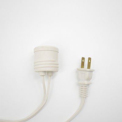 Material del conductor del cable de alimentación conductores de cobre AC del cable de alimentación del portador de la lámpara de la bombilla Adaptador del cable del enchufe