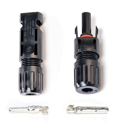 Tuv de trabajo pesado solar seguro Pv macho y hembra conector de cable de energía solar DC con fusible para el uso de cable de extensión solar DC