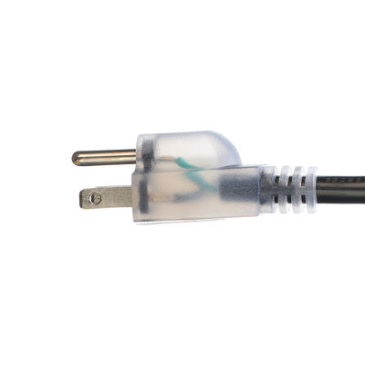 Cable de extensión exterior de trabajo pesado de 25 pies con extremo iluminado y cable eléctrico flexible resistente al frío de 3 puntas IP22 nivel IP