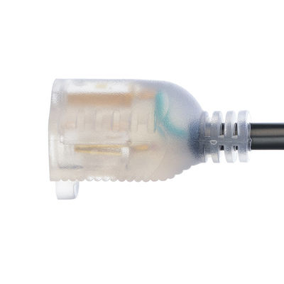 Cable de extensión exterior de trabajo pesado de 25 pies con extremo iluminado y cable eléctrico flexible resistente al frío de 3 puntas IP22 nivel IP