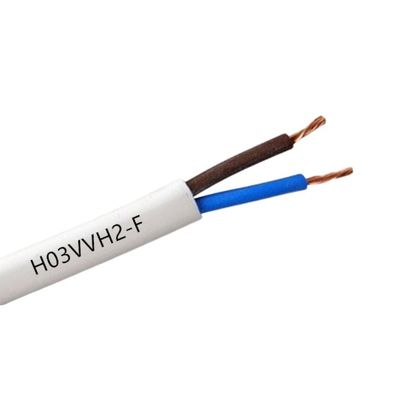 Instrumentos eléctricos pequeños para interiores Cables aislantes de PVC de cobre con 300/300v H03vvh2 y conductor Cooper