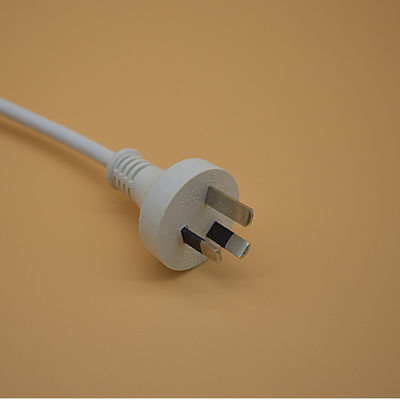 Cordón de alimentación AC Estándar australiano AU 3-Pin Plug longitud personalizada Cordón de extensión de alimentación de plomo blanco Corriente nominal 5A
