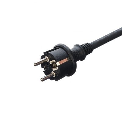 Certificado DIN VDE 0620/EN 50075 1990 Cable de caucho aislado Euro 16A 3 Pin Plug H07rn f para energía solar PV1-f Cable 4mm2 6mm2