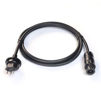 CEE/16 Conector Schuko de 3 puntas con cable de extensión de CA de conector suizo con cable H07RN-F 3X1.5MM2 con conector femenino de BC01 Betteri IP68