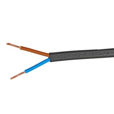 VDE estándar Kema Keur H03vvh2 f Cables eléctricos chaqueta de PVC flexible cable de cobre desnudo