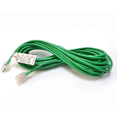12/3 impermeable ETL de trabajo pesado de 50 pies de cable de extensión con indicador iluminado final 12 medidor 3 punta resistente al frío exterior