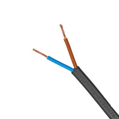 Cables flexibles para pequeños instrumentos eléctricos de interior Cables de alimentación 2 núcleos Vde H03vvh2 f Control de aislamiento de cobre PVC