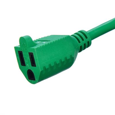 10/15/25/50 pies NEMA Certificado de trabajo pesado 3 puntas PVC SJTW/SJT Cordón de extensión de energía de chaqueta con calibre 12/3 resistente al frío