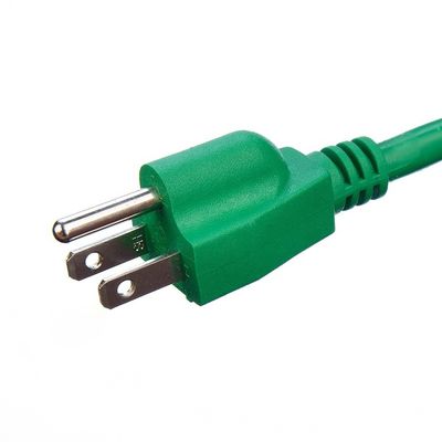 10/15/25/50 pies NEMA Certificado de trabajo pesado 3 puntas PVC SJTW/SJT Cordón de extensión de energía de chaqueta con calibre 12/3 resistente al frío